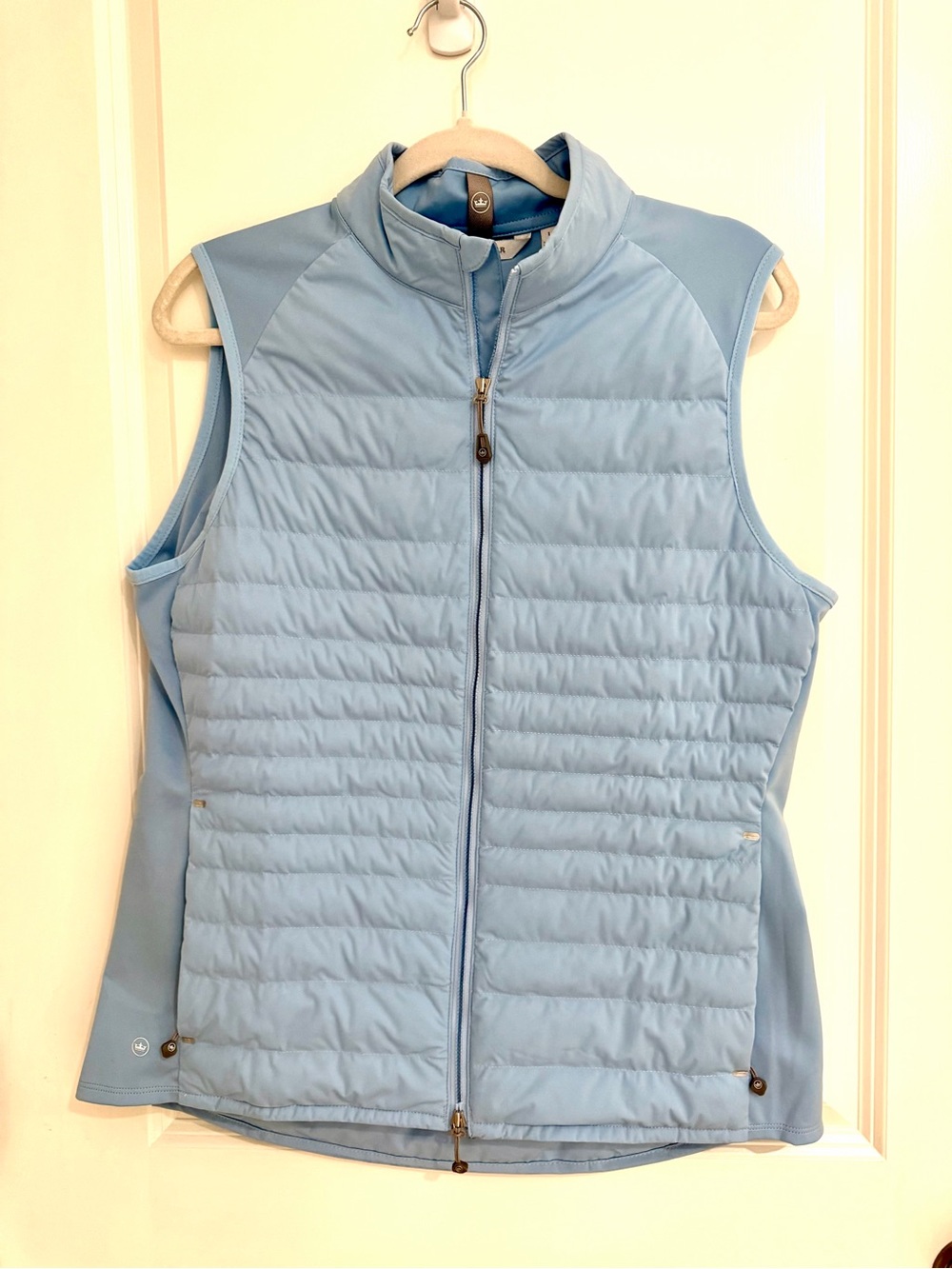 Peter Millar Light Blue Quilted Sleeveless Vest